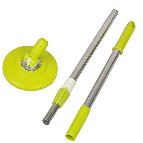 Alpertie Spin Mop Replacement Handle For Floor Mop Stainless Steel Spin Mop Adjustable Handle And Head Replacement 360 Spinning Household Cleaning Accessories For Home,Office(Green) #TOP4