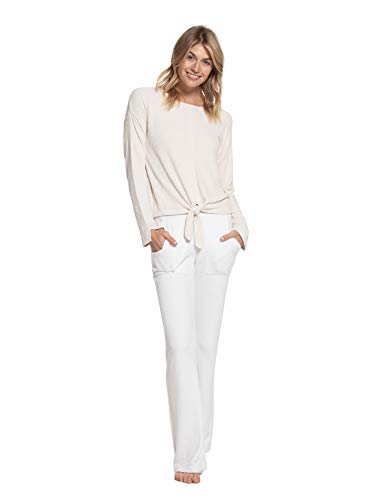 Barefoot Dreams CozyChic Ultra Lite Tie-Front Top, Lightweight Sweater-Sand-XS