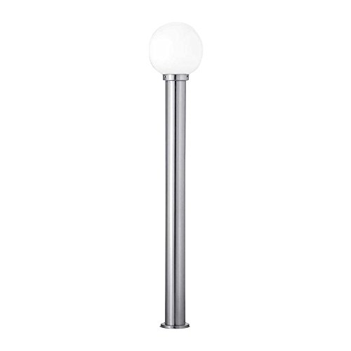 Preisvergleich Produktbild Außenlampe, IP 44, spritzwassergeschützt, Wegleuchte, LED fähig, Gartenlampe, Edelstahl, exklusiv Leuchtmittel, E27-Fassung max. 60 Watt