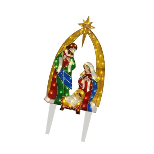 kowaku Weihnachtskrippe mit der Heiligen Familie für den...