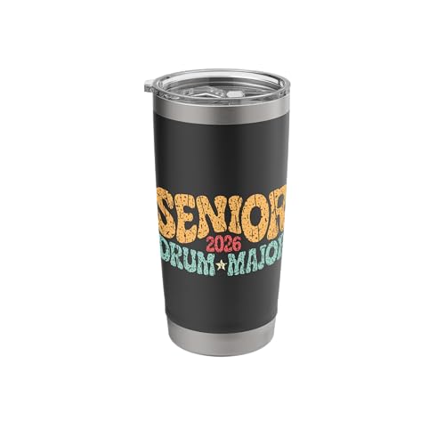 Senior 2026 Drum Major 2026 Class Of 2026 Drum Major Stainless Steel Insulated Tumbler