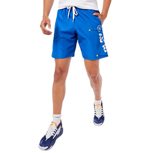 Image of Bewakoof Play Men's Regular Fit Grey Polyester Shorts