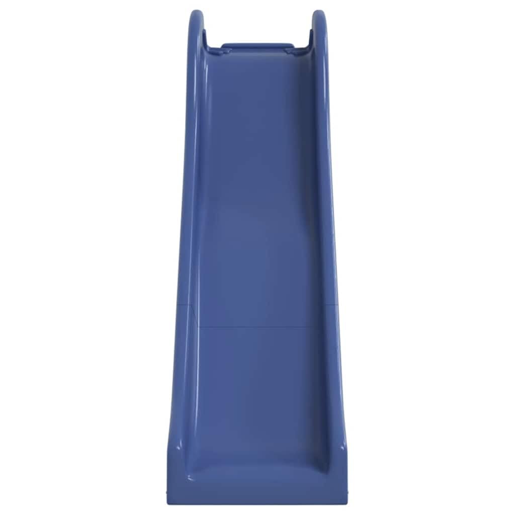 Torre da gioco bianca e blu in legno di abete massiccio per il giardino, torre da arrampicata con ringhiera perimetrale e tetto a nuvola, dispositivo di gioco per bambini da 3 a 12 anni, solo per