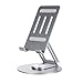 DOOGEE Foldable Tablet Stand, Portable Monitor Stand, Multi-Angle Adjustable Tablet Desktop Dock Cradle, Super Sturdy
