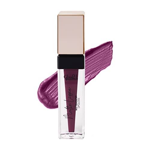 Image of Glam21 Matte Lippie No Transfer Lip Gloss | Lightweight and comfortable| Creamy Matte Formula - 4 gm | Gamet-18