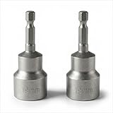 2 PCS Leveling Scissor RV Jack Socket Drill Adapter With 1/4' Quick Connect Hex Shank, Compatible with All 3/4' or 19mm Hex Drive Jacks, Premium Durable Material