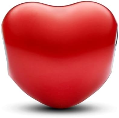 PANDORA Moments Color-Changing Hidden Message Heart Charm - Sterling Silver Charm with Red Enamel - Jewelry for Women - Includes Gift Box