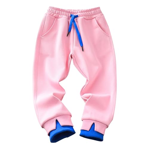 Toddler Boys Fleece Lined Sweatpants Youth Jogger Pants with Pockets Drawstring Active Clothes for Kids Childs