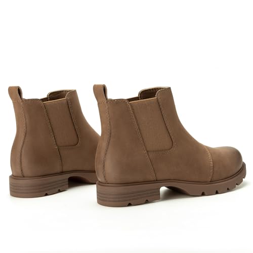 Athlefit Women's Chelsea Boots Low Heel Short Brown Ankle Booties Size 6 by Athlefit - Used condition - Image 5
