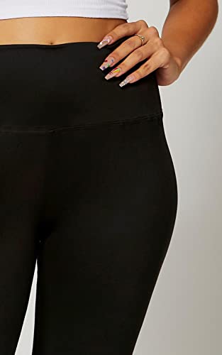 conceited high waisted ultra soft leggings for women - full length capri length and biker shorts - available in plus size