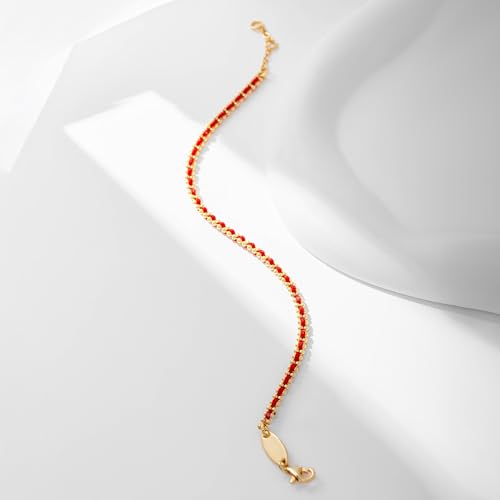 Dual Chain Bracelet for Women 18K Gold Plated Adjustable Bead Chain with Elegant String Stylish Handwoven Accessory for Gifts or Daily Wear2