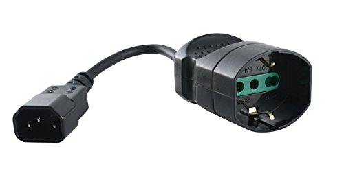 Cavo di alimentazione C14 A Schuko femmina 0,50 m Nanocable 10.22.0902