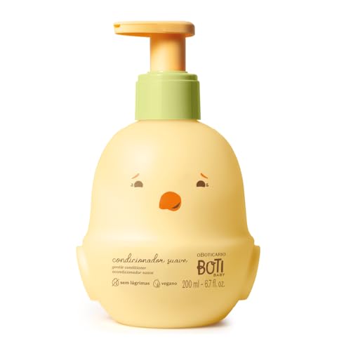 O Boticário Boti Baby Acondicionador Suave Infantil Bebe y Niños con PH Neutro Aprobado por Pediatras Sin Lágrimas Vegan 200 ml