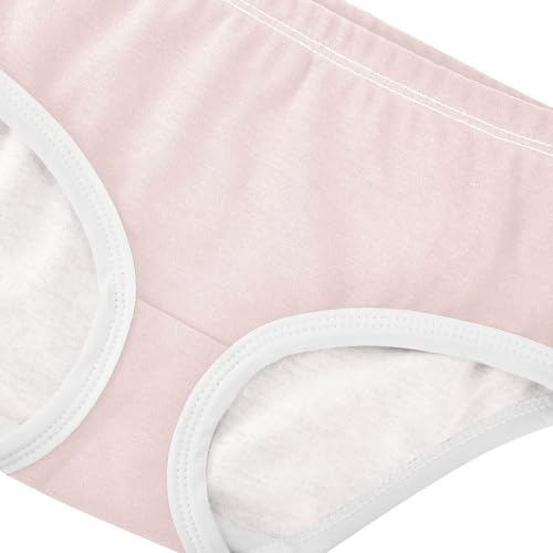 Joisal Cartoon Toddler Underwear Floral 2t Cotton Little Girl Panties Misty Rose Light Pink Kids Undies Briefs4