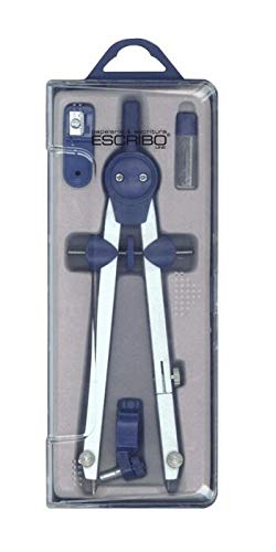 Estuche Compas con rueda, Tubo de minas, Adaptador y Sacapuntas. Material realizado en aleación de Zind Cover