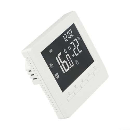 Posizionamento flessibile: il funzionamento con due batterie da 5 V offre la flessibilità di posizionare questo termostato ovunque nella tua casa senza essere limitato dalle prese elettriche.