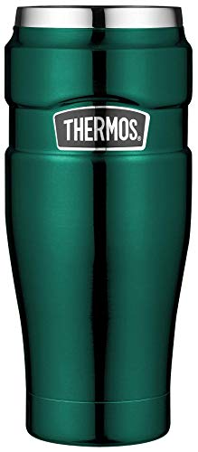 THERMOS Thermosbeker, roestvrij staal, 4002.287.047, inhoud 470 ml, isoleerbeker vaatwasmachinebestendig, dicht, 4002.287.047, Tea to Go 7 uur warm, 18 uur koud, BPA-vrij