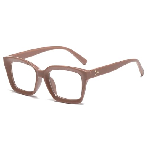 Lunettes anti-lumière bleue tendance marron pour le bureau et les écrans