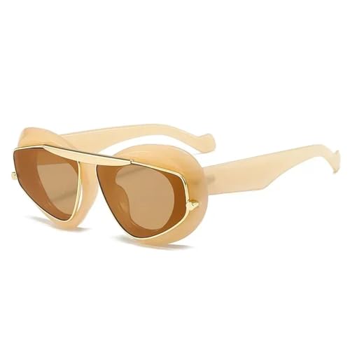 Lunettes de soleil punk pour femme avec protection UV400 style rétro tendance