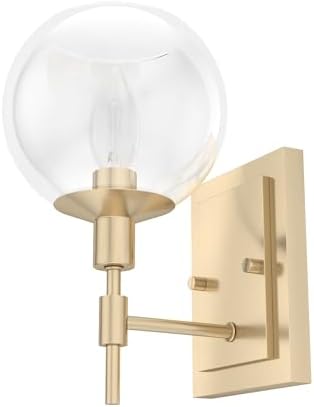 Hunter - Xidane 1-Light Alturas Gold, Small Sconce Light, Dimmable, Mid Century Modern Style, for Bedrooms, Kitchens, Foyers, Bathrooms - 19759