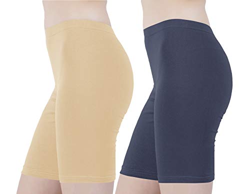 Image of Buy That Trendz Cotton Lycra Tight Fit Stretchable Cycling Shorts Womens | Shorties for Active wear /Exercise /Workout /Yoga /Gym /Cycle /Running Red Grey Combo Pack of 2