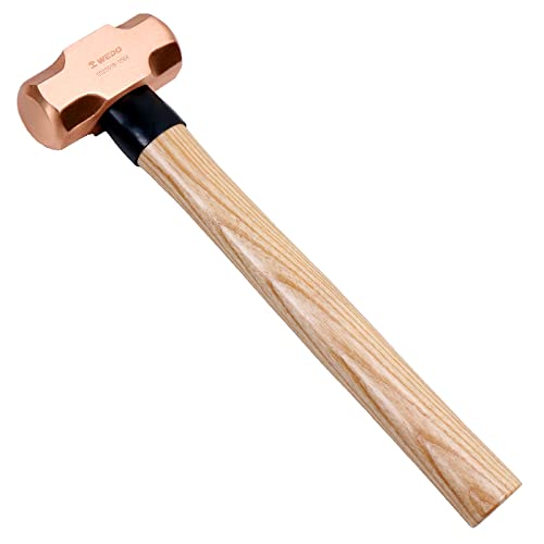 WEDO Copper Sledge Hammer Wooden Handle