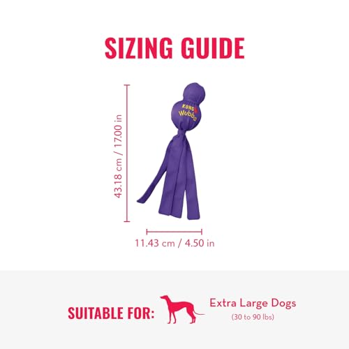 KONG Wubba - Dog Toy for Tug of War & Fetch - Dog Supplies for Puppy & Dog Playtime - Outdoor & Indoor Dog Toy - for XL Dogs