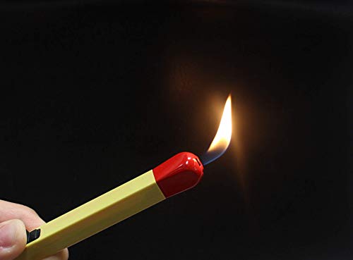 Encendedor de butano en forma de llama 2 piezas miniatura 3