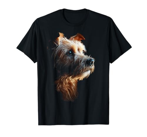 Norfolk Terrier Dog Motif Pet Illustration Norfolk Terrier T-Shirt for Men Women Kids