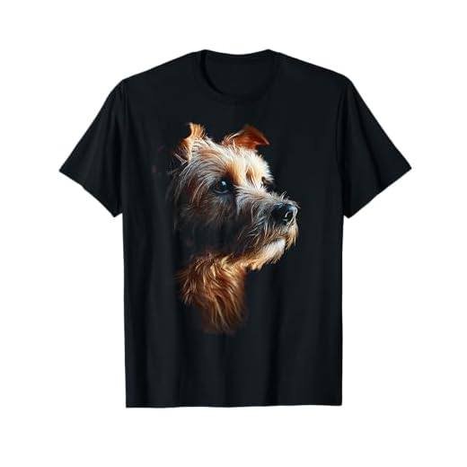 Norfolk Terrier Dog Motif Pet Illustration Norfolk Terrier T-Shirt for Men Women Kids
