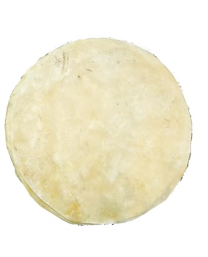 Generic Goat Skin Rawhide Djembe Head Goatskin for Drum Doumbek Bodhran Natural Flat Round Piece GOAT SKIN Head untanned (26 Inch)