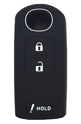 Rpkey Silicone Keyless Entry Remote Control Key Fob Cover Case protector Replacement Fit For Mazda 3 CX-3 CX-5 CX-7 CX-9 WAZSKE13D01 SKE13D-01 662F-SKE13D01 KDY3-67-5DY