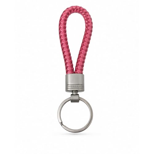 Image of THE MEN THING - Premium Stainless Steel Keychain for Men & Boys (CRIMSON LOOP BRAIDED - RED)