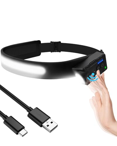 Stirnlampe LED Wiederaufladbar, 270° Verstellbarer Balken, 1200 Lumens Superhell 230° Weitwinkel Kopflampe mit 7 Lichtmodi & Bewegungssensor, 2400mAh Akku IPX4 Wasserdicht für Camping, Wandern Stirnlampe LED Wiederaufladbar, 270° Verstellbarer Balken, 1200 Lumens Superhell 230° Weitwinkel Kopflampe mit 7 Lichtmodi & Bewegungssensor, 2400mAh Akku IPX4 Wasserdicht für Camping, Wandern