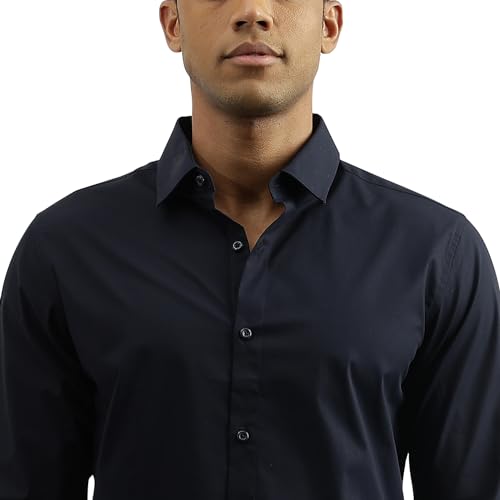 Image of United Colors of Benetton Men's Solid Relaxed Fit Shirts