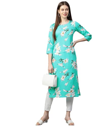Image of ANNI DESIGNER Women's Crepe Printed Regular Kurta