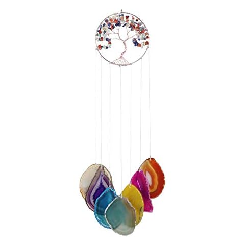 Lpraer Tree Life Agate Wind Chimes Cover