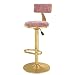 FAFZ Taburetes De Bar, Taburete De Cocina para El Hogar, Taburetes De Bar Giratorios De Altura Ajustable, Taburetes De Mostrador Tapizados De Terciopelo con Altura De Mostrador (Color : A)