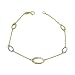 Bracelet en or jaune et or blanc de 18 ktes de 18.5 cm Never Say Never