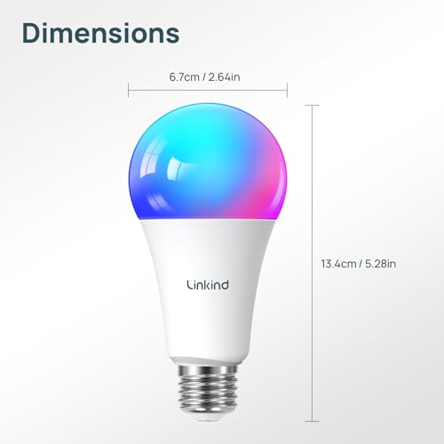 Linkind Smart Light Bulbs, 1600Lm (100W Equivalent) Smart Bulb thumb #5
