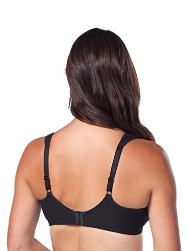 Loving Moments By Leading Lady Cotton Soft Cup Nursing Bra, Black, 42Ddd #TOP1
