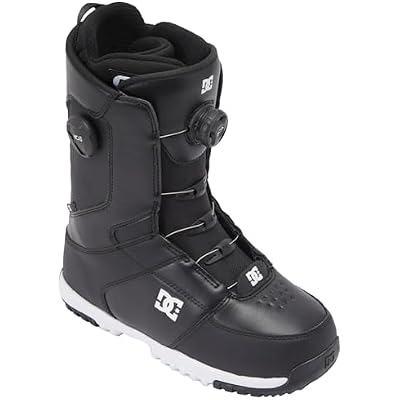 DC Men's Control Lightweight Breathable All-Mountain Snowboard Boots with Response Liner, BOA Fit System, Grippy Outsole & Enhanced Support | for Snowboarding & Skating, Black/White