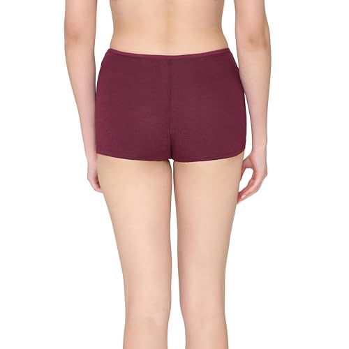 Image of Lavos Boy Shorts for Women, Bamboo Cotton Underwear for Womens, Girls Boys Short Pants for Regular Wear, Mid Waist Soft Elasticated Boxer Briefs, Long Boyshorts Panties for Ladies