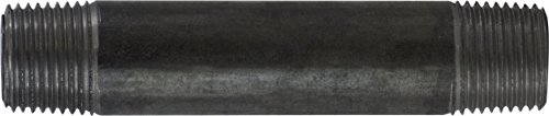 Midland 57-084 Black Steel Nipple, SCH 40 Welded, 3/4
