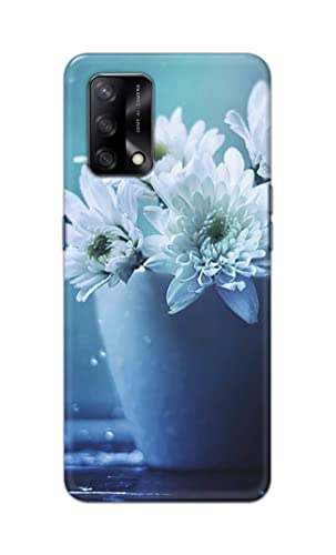 Image of PRINTFIDAA Flowers in The Flower Vase On The Table Printed Designer Hard Back Case Cover for Oppo F19 / Oppo A74 4G -(YG) MVN1002
