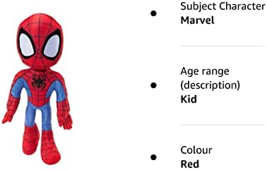 Marvel's Spidey and his Amazing Friends SNF0050 My Friend 16 Plush with Sounds-Toys for Kids Ages 3 and Up-Featuring Your Friendly Neighbourhood Spideys, Red