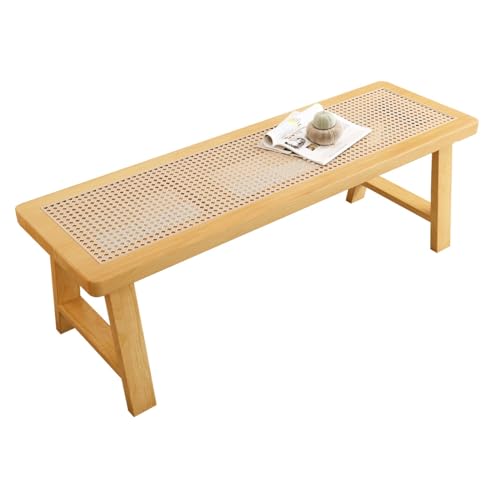 Banc d'entrée en bois naturel de 60 cm pour optimiser votre espace