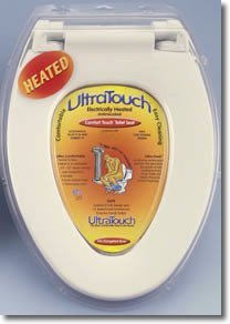 Ultratouch Heated Toilet Seat - Almond - Elongated Bowl