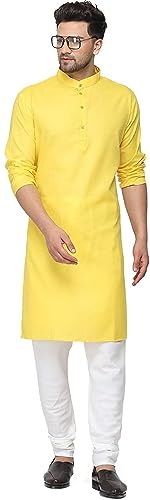 Image of GOLAZO Men's Cotton Kurta Pyjama Set Combo - Pack of 2 | Traditional Ethnic Wear for Festivals & Celebrations