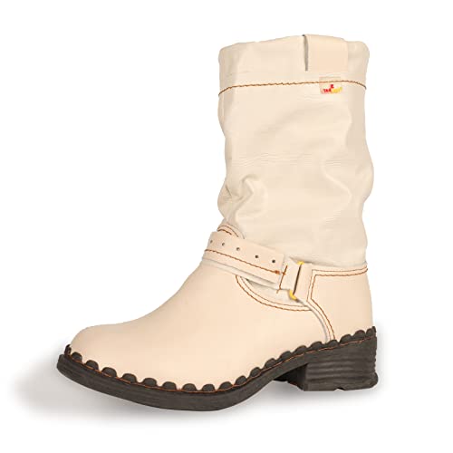 TMA EYES Women Fashion Leather Winter Boots with Faux Fur Lining side Zipper Buckle Shoes